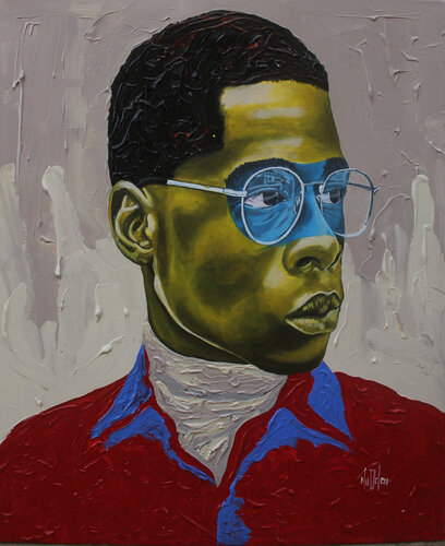 Seeing through the unseen de Theophilus Tetteh, Pintura a la venta en Singulart