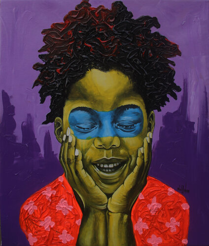 Joy within de Theophilus Tetteh, Pintura a la venta en Singulart