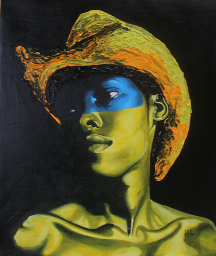 Looking on 3 de Theophilus Tetteh, Pintura a la venta en Singulart