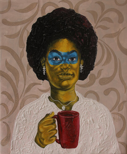 Mug of Passion de Theophilus Tetteh, Pintura a la venta en Singulart