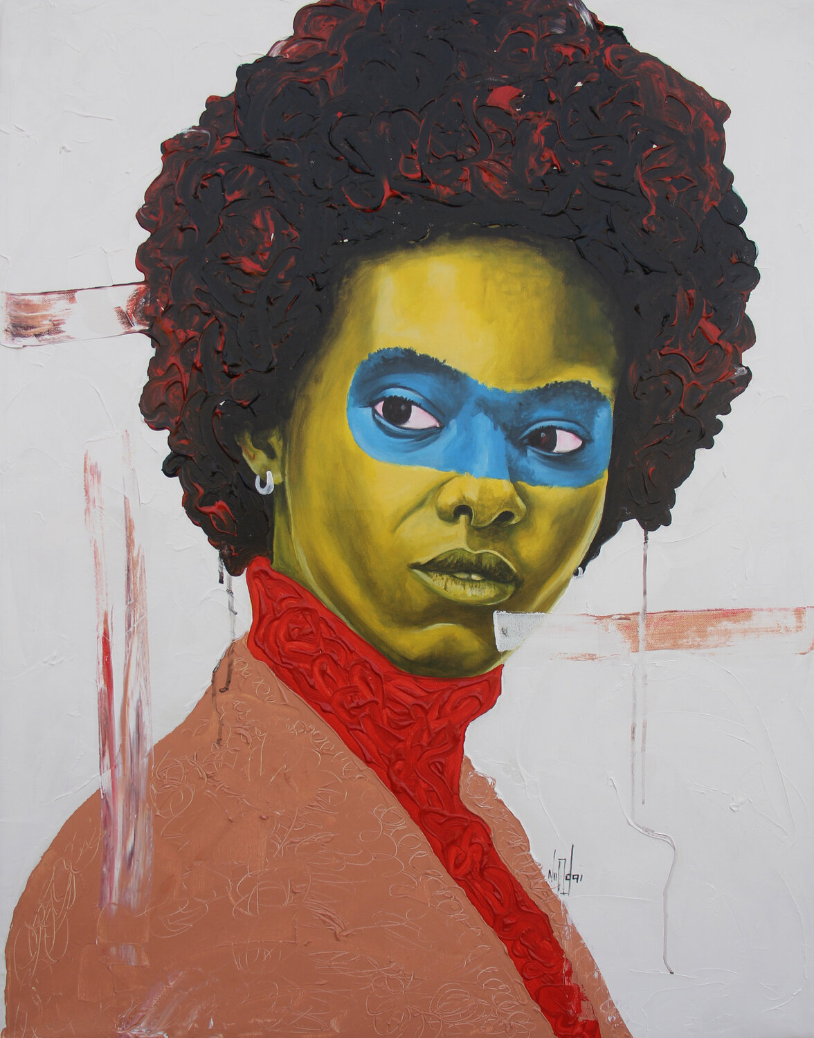 Adorned with diamonds 2 Theophilus Tetteh Original painting for sale