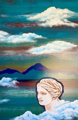 Praying for the world 1 by Leyla Mahat, Painting for Sale on Singulart