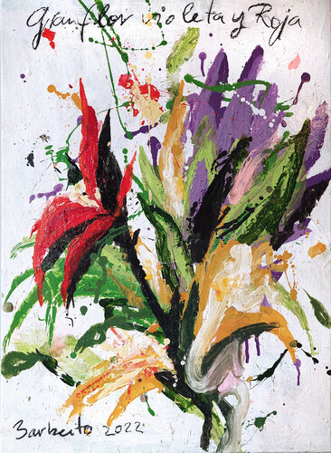 VIOLETA Y ROJA de Jesús BARBEITO, Pintura a la venta en Singulart