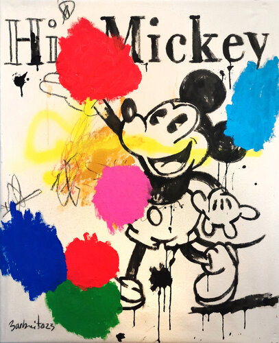 HI MICKEY di Jesús BARBEITO, Pittura in vendita su Singulart