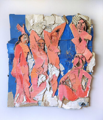 SEÑORITAS DE AVIÑON von Jesús BARBEITO, Malerei kaufen auf Singulart