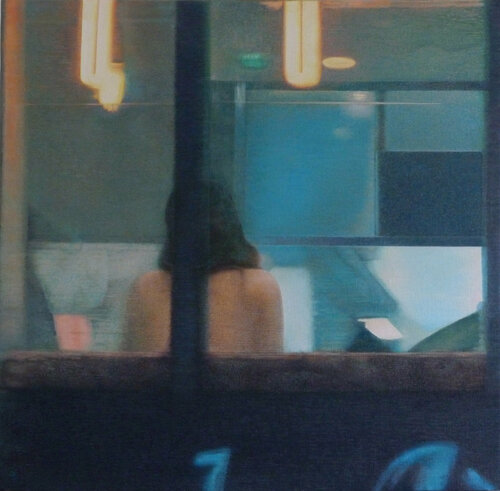 Presque bleu by Charlie Bobo, Painting for Sale on Singulart