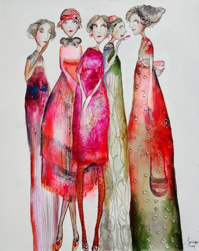 Miniatures  Boston di Sniege, Pittura in vendita su Singulart