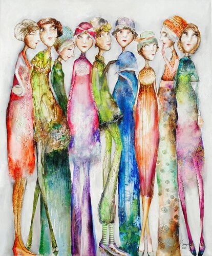 Graces II van Sniege, Schilderij te koop op Singulart