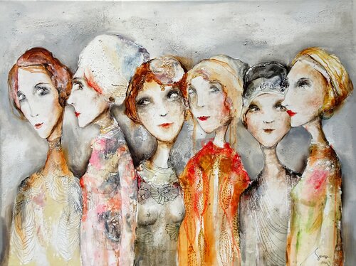 Amitié VI van Sniege, Schilderij te koop op Singulart