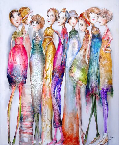 Graces III van Sniege, Schilderij te koop op Singulart