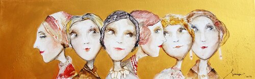 Copinage 1911 di Sniege, Pittura in vendita su Singulart