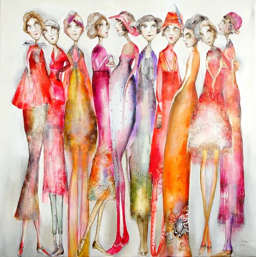 Whispering IV by Sniege, Painting for Sale on Singulart