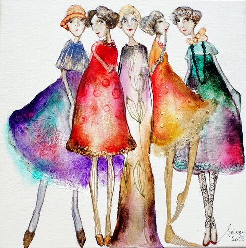 Miniatures  Graz di Sniege, Pittura in vendita su Singulart