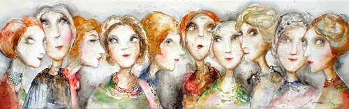 Caractères  1929 van Sniege, Schilderij te koop op Singulart