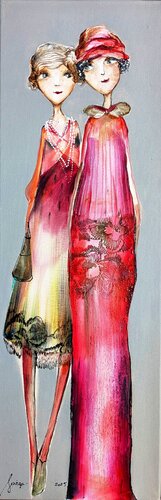 Madame Jeanne et Tilda by Sniege, Painting for Sale on Singulart