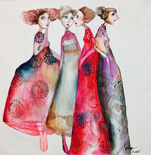 Miniatures  Monmartre by Sniege, Painting for Sale on Singulart