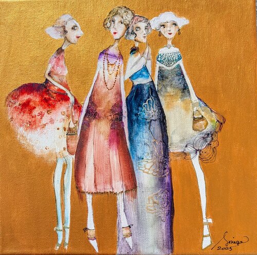 Miniatures  Nice by Sniege, Painting for Sale on Singulart