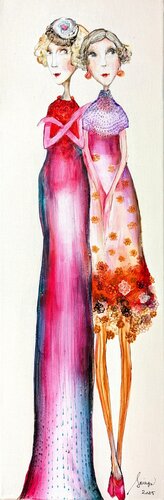 Madame Marte et  Geneviève van Sniege, Schilderij te koop op Singulart