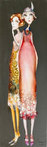Madame Evelyne et Laureen van Sniege, Schilderij te koop op Singulart