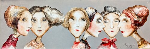 Copinage 1924 by Sniege, 油畫 for Sale on Singulart