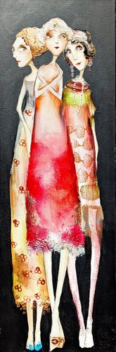 Madame  Cornelia, Solveig et  Anastasia de Sniege, Pintura a la venta en Singulart