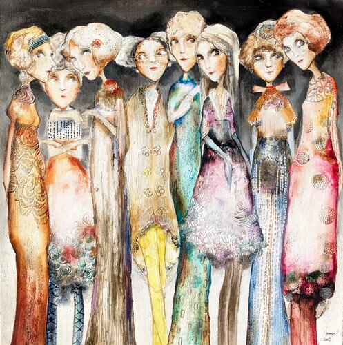 Glamorous evening van Sniege, Schilderij te koop op Singulart