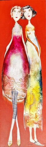 Mesdames  Lina et  Mia di Sniege, Pittura in vendita su Singulart
