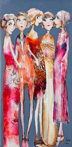 Elegant evening V by Sniege, 회화 for Sale on Singulart