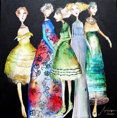 Miniatures Lugano by Sniege, Painting for Sale on Singulart