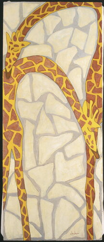 GIRAFFES Ⅳ van 千佳子 伊藤, Schilderij te koop op Singulart