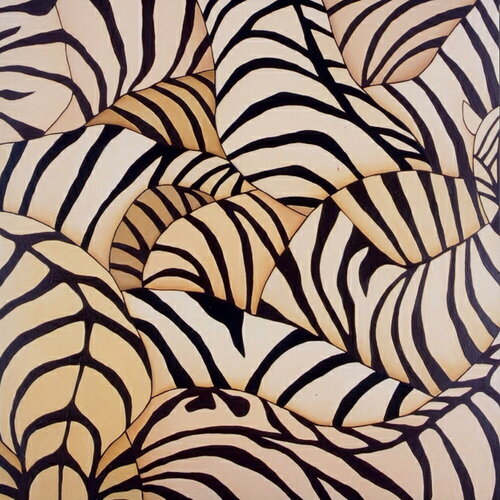 ZEBRAS VI van 千佳子 伊藤, Schilderij te koop op Singulart