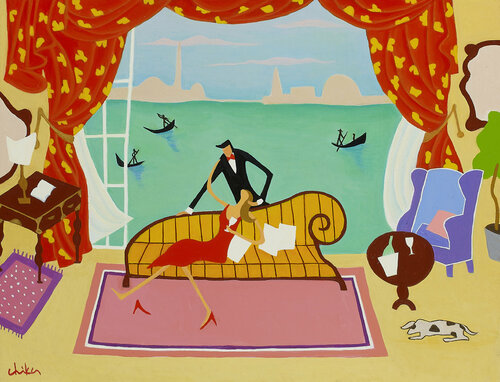 NIGHT IN VENICE di 千佳子 伊藤, Pittura in vendita su Singulart