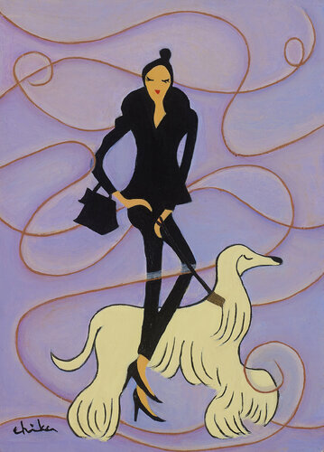 Evening walk von 千佳子 伊藤, Malerei kaufen auf Singulart