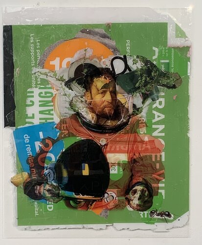 Homme tenant un crane - Vanité selon Frans Hals von Nental, Malerei kaufen auf Singulart