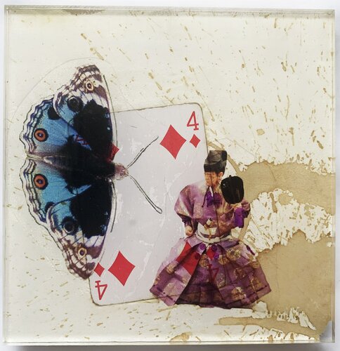 SPIRITO 4 CARREAU PAPILLON von Nental, Malerei kaufen auf Singulart