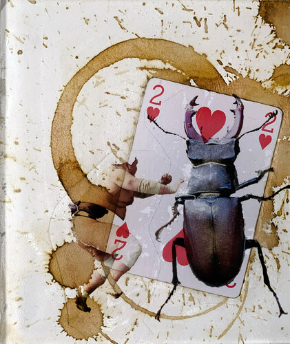 SPIRITO 2 COEUR SUMO SCARABEE de Nental, Pintura a la venta en Singulart