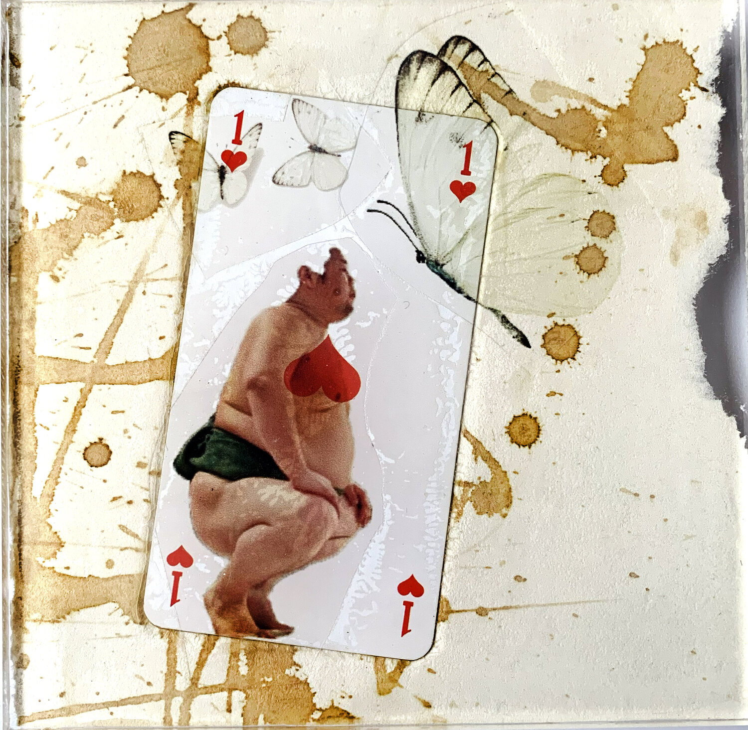 SPIRITO AS COEUR SUMO PAPILLON Nental Originalgemälde zu verkaufen