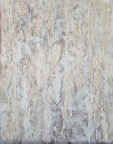 White interior painting, Abstract painting, Gold leaf painting. van IRINA OLEYNIK, Schilderij te koop op Singulart