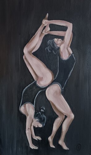 The grace of the female body, abstraction van IRINA OLEYNIK, Schilderij te koop op Singulart