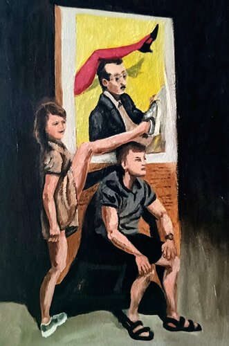 Ironic street art. van IRINA OLEYNIK, Schilderij te koop op Singulart