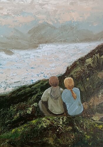 Rest in the mountains. van IRINA OLEYNIK, Schilderij te koop op Singulart
