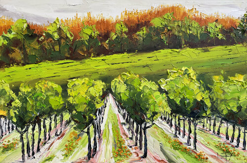 Autumn in Napa de Lisa Elley, Pintura a la venta en Singulart