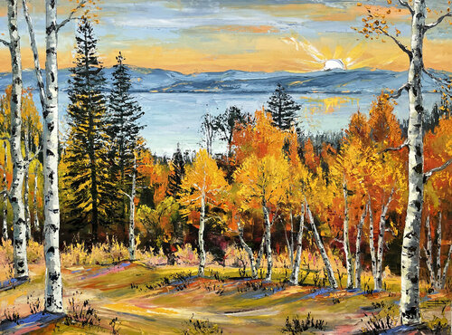 Tahoe Elegance de Lisa Elley, Pintura a la venta en Singulart