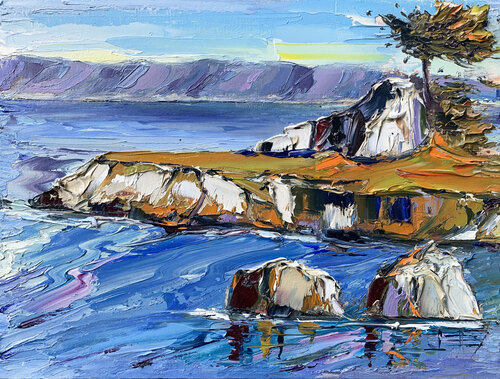 A Quiet Morning at Pacific Grove van Lisa Elley, Schilderij te koop op Singulart