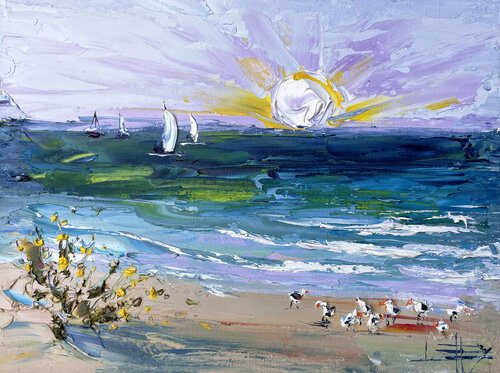 Santa Cruz Sun van Lisa Elley, Schilderij te koop op Singulart
