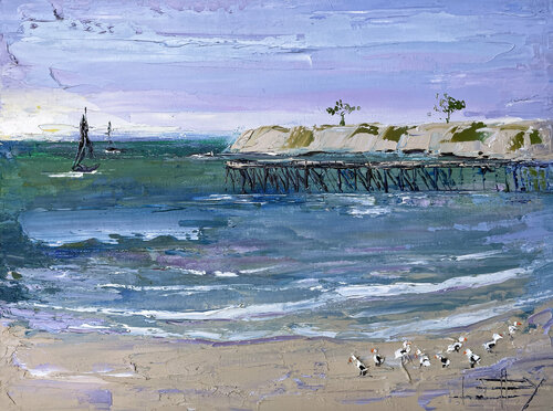 Capitola Memory de Lisa Elley, Pintura a la venta en Singulart