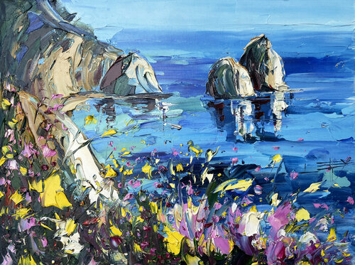 California Cove Study van Lisa Elley, Schilderij te koop op Singulart