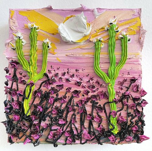 Desert Sunset van Lisa Elley, Schilderij te koop op Singulart