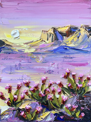 Van Gogh in the Desert van Lisa Elley, Schilderij te koop op Singulart