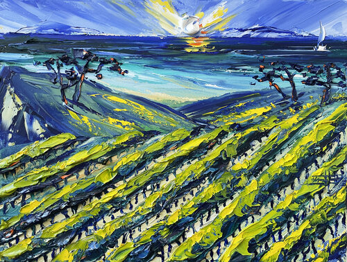 A Winery in Santa Barbara van Lisa Elley, Schilderij te koop op Singulart